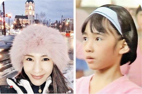 黎姿9岁美照曝光戴发箍俏皮可爱（图）