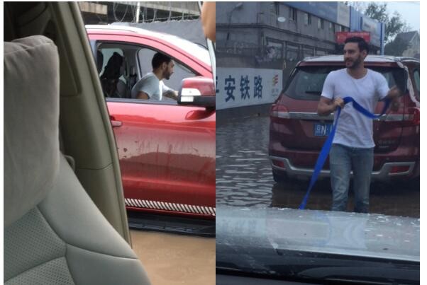 闺蜜暴雨巧遇“撼心哥”，这次抛锚值了！